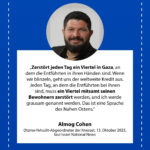 Grafik: Almog Cohen, 13. Oktober 2023