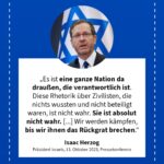 Grafik: Isaac Herzog, 13. Oktober 2023