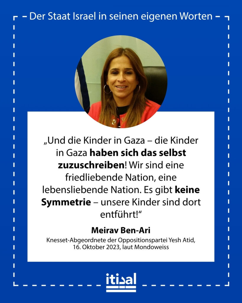 Grafik: Meirav Ben-Ari, 16. Oktober 2023
