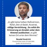 Grafik: Bezalel Smotrich, 29. April 2024