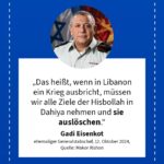 Grafik: Gadi Eisenkot, 12. Oktober 2024