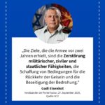 Grafik: Gadi Eisenkot, 27. September 2025