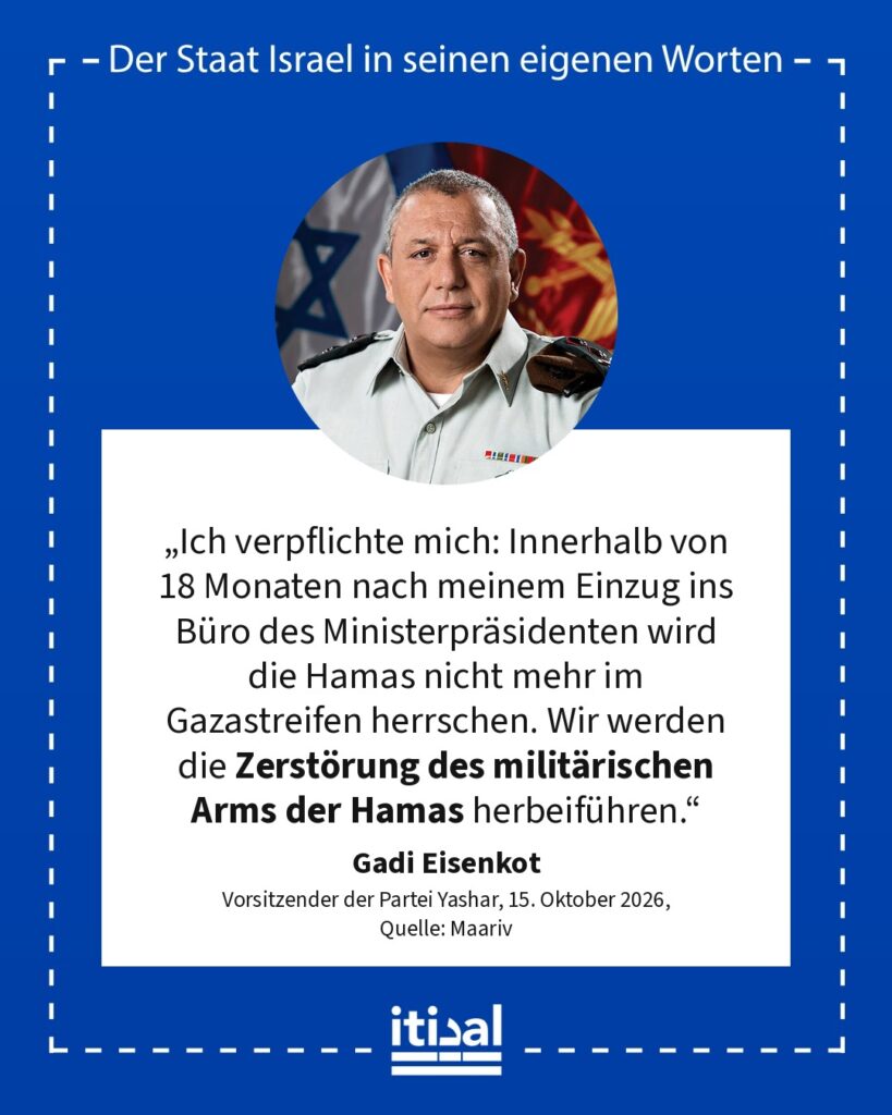 Grafik: Gadi Eisenkot, 15. Oktober 2026